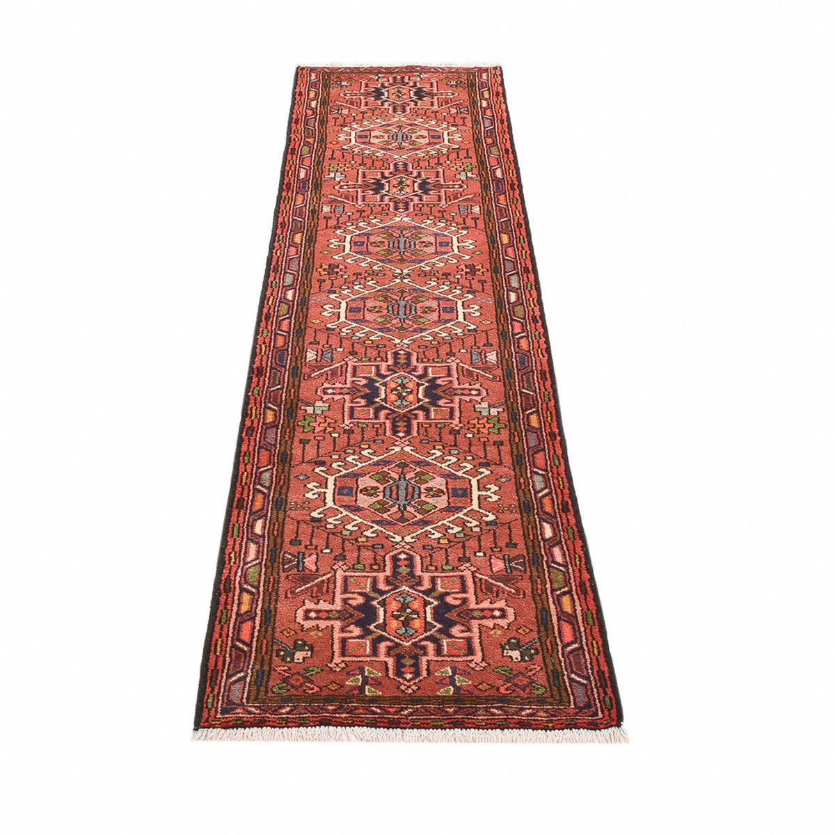 Tapis de couloir Tapis persan - Nomadic - 287 x 68 cm - rouge