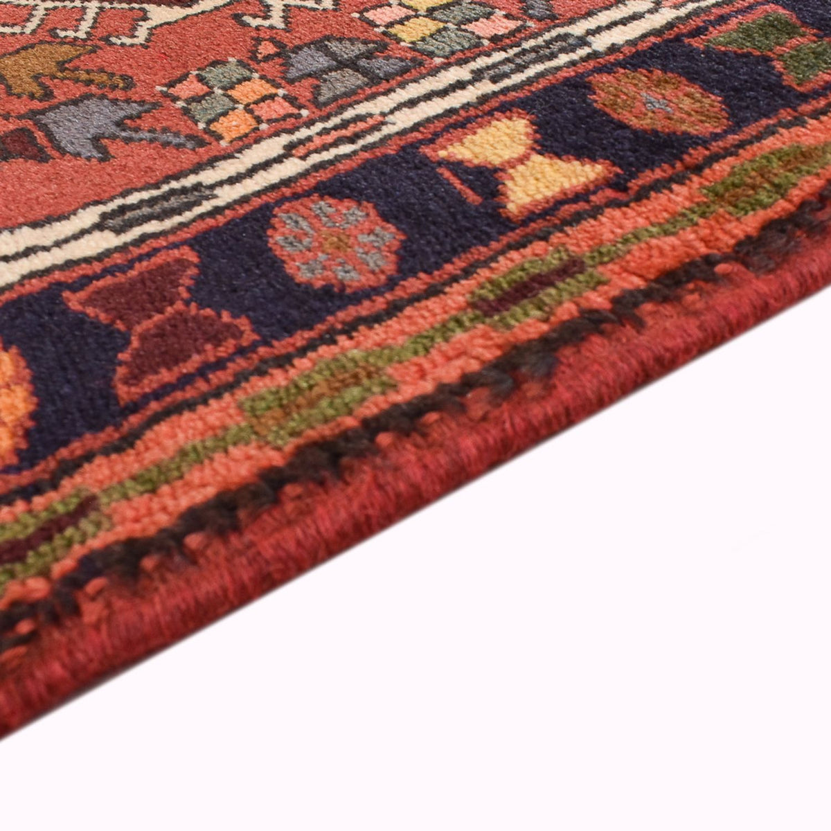 Tapis de couloir Tapis persan - Nomadic - 302 x 82 cm - rouge