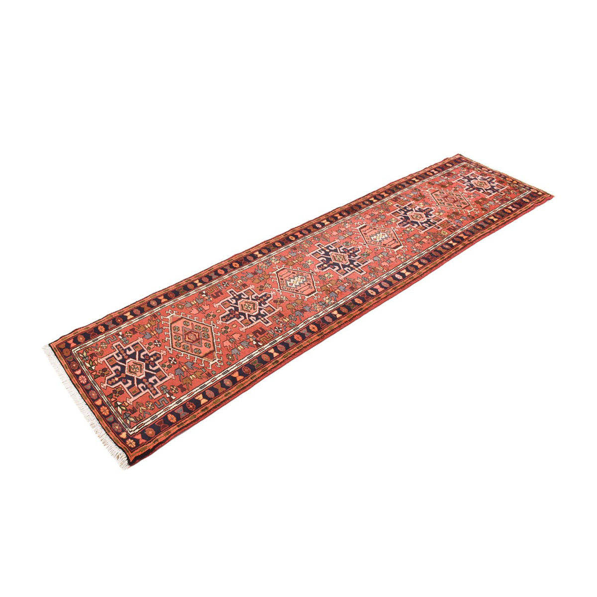 Tapis de couloir Tapis persan - Nomadic - 302 x 82 cm - rouge