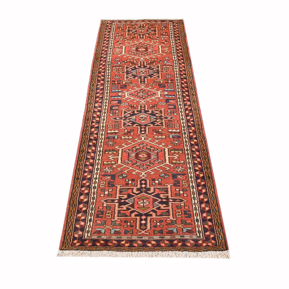 Tapis de couloir Tapis persan - Nomadic - 280 x 70 cm - rouge