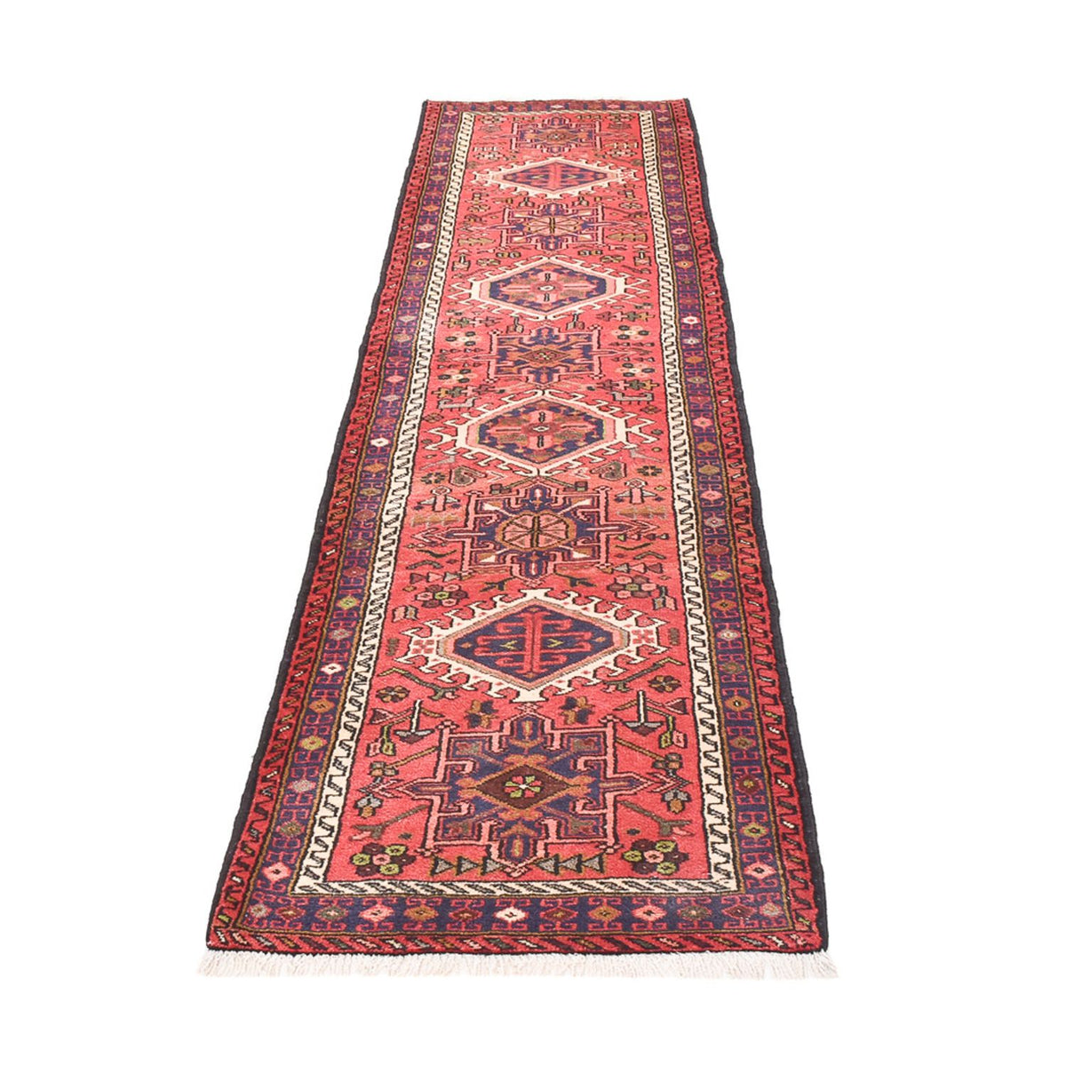 Tapis de couloir Tapis persan - Nomadic - 288 x 74 cm - rouge clair