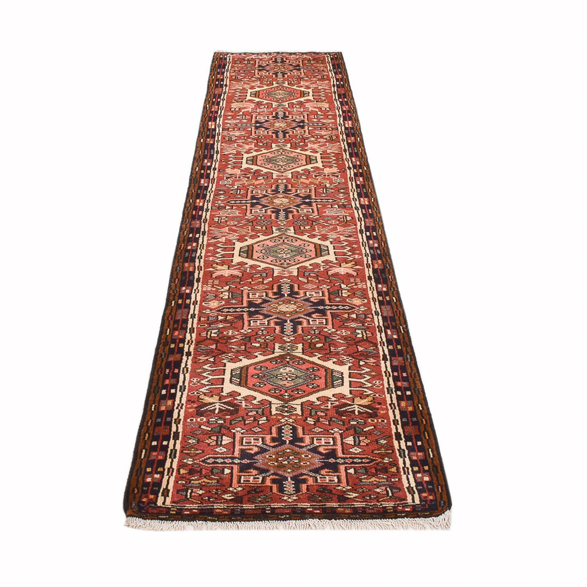 Tapis de couloir Tapis persan - Nomadic - 311 x 78 cm - rouge clair