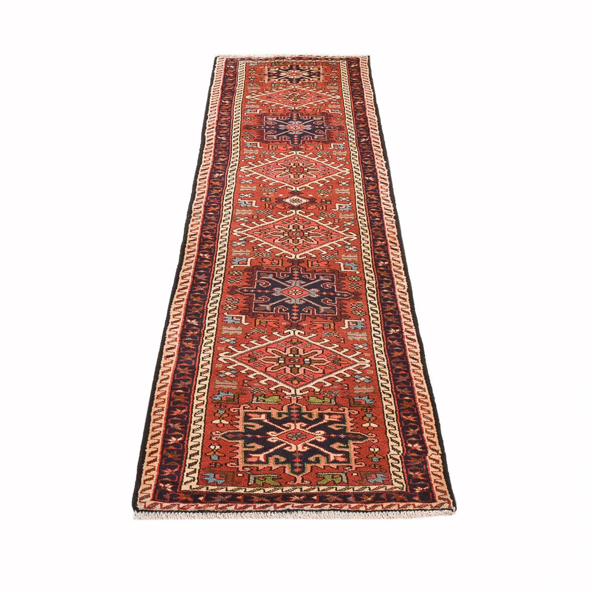 Tapis de couloir Tapis persan - Nomadic - 280 x 73 cm - rouge clair