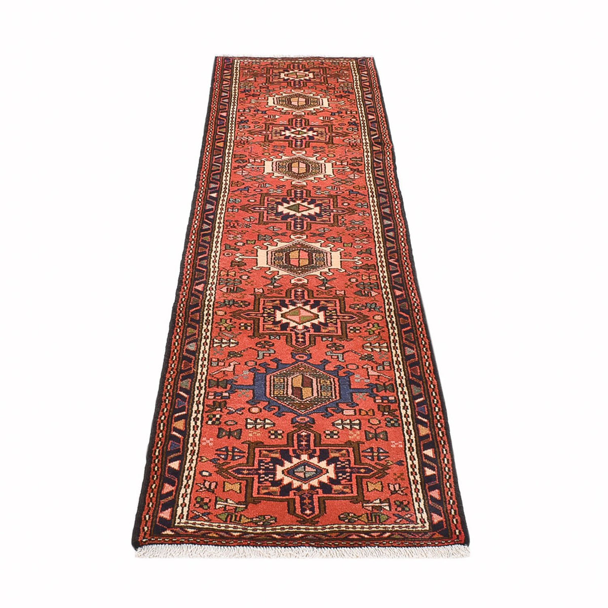 Tapis de couloir Tapis persan - Nomadic - 288 x 70 cm - rouge clair