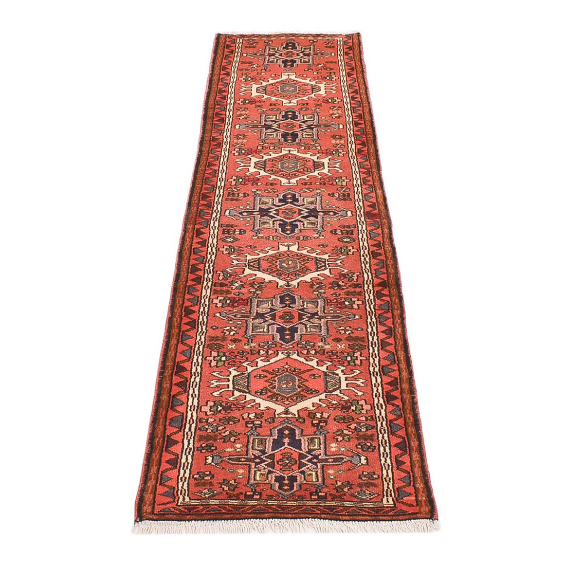 Tapis de couloir Tapis persan - Nomadic - 296 x 72 cm - rouge clair
