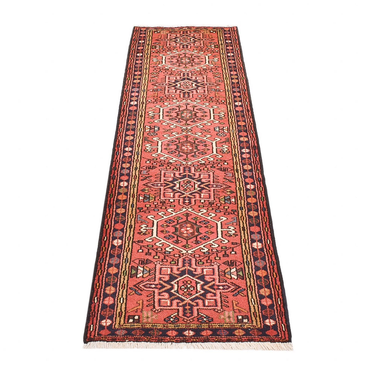 Tapis de couloir Tapis persan - Nomadic - 281 x 68 cm - rouge clair