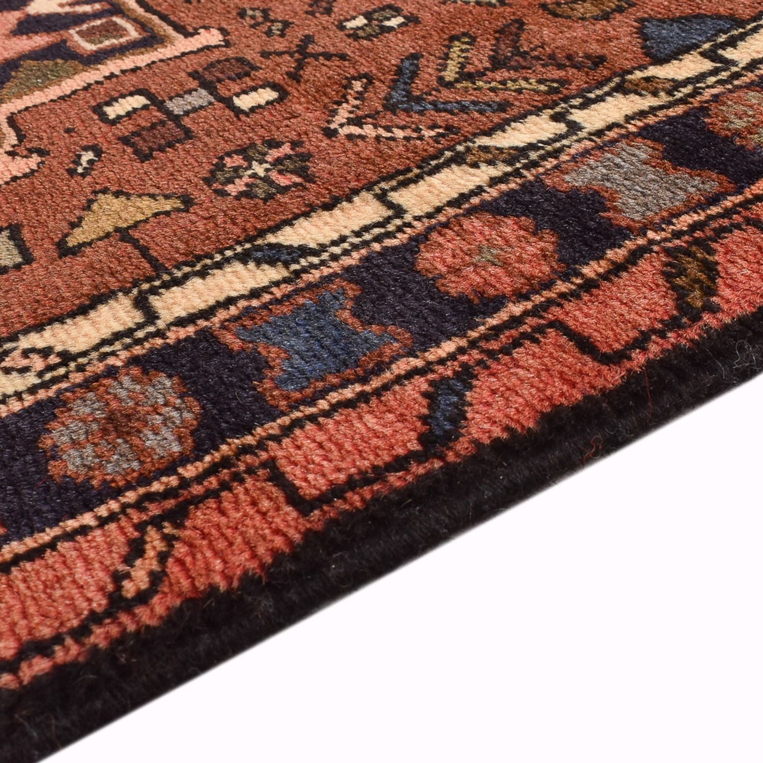 Tapis de couloir Tapis persan - Nomadic - 282 x 69 cm - rouge