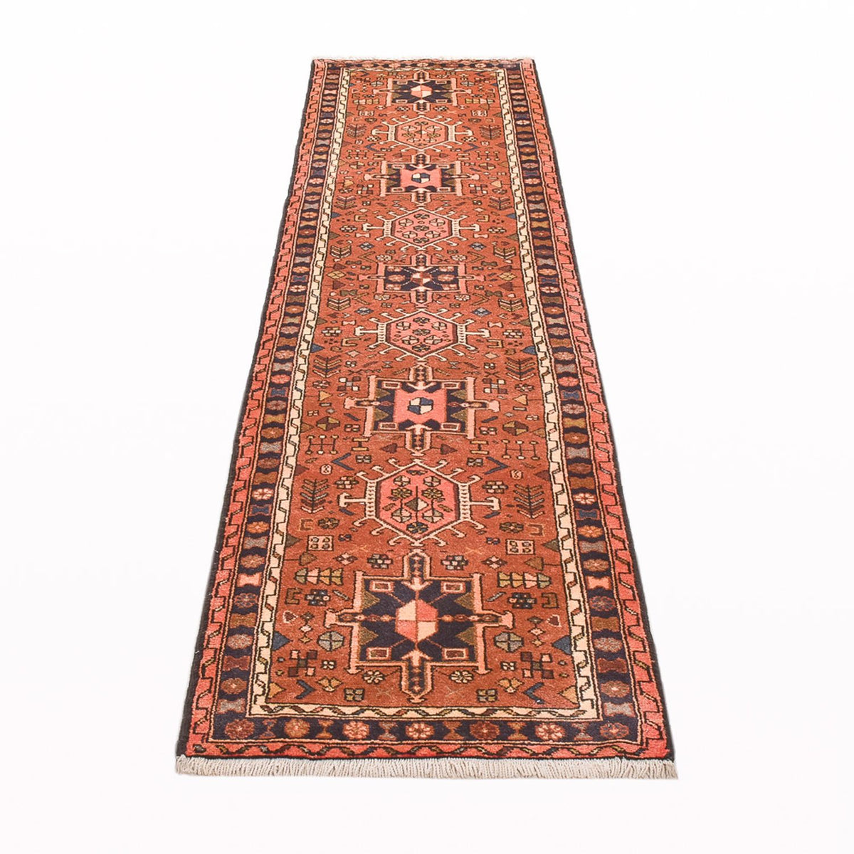 Tapis de couloir Tapis persan - Nomadic - 282 x 69 cm - rouge