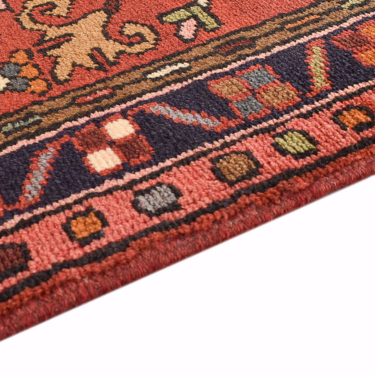 Tapis de couloir Tapis persan - Nomadic - 274 x 67 cm - rouge