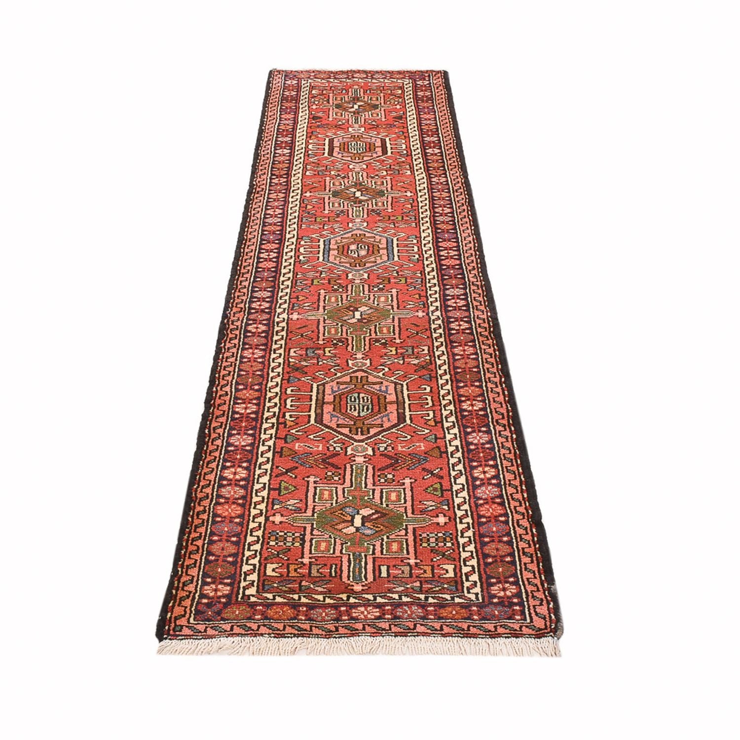 Tapis de couloir Tapis persan - Nomadic - 295 x 70 cm - rouge clair