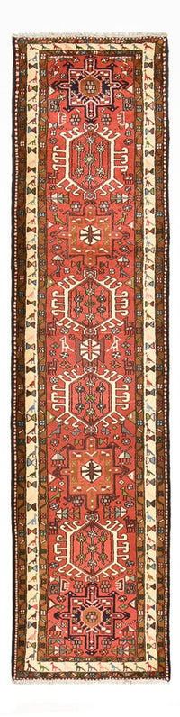Tapis de couloir Tapis persan - Nomadic - 310 x 77 cm - rouge