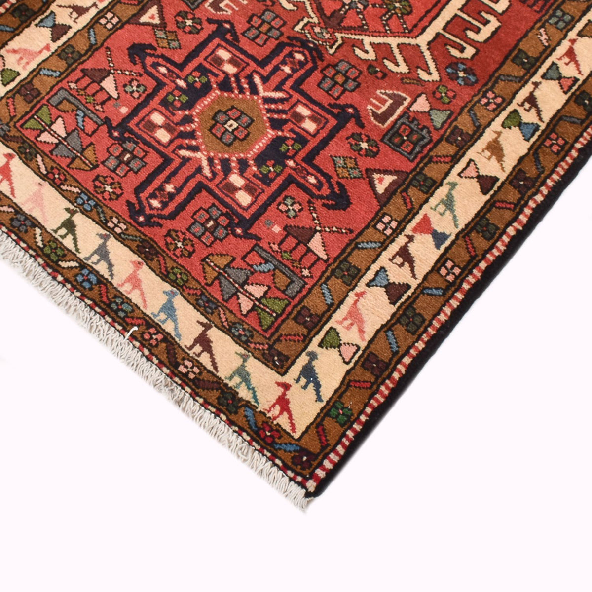 Tapis de couloir Tapis persan - Nomadic - 310 x 77 cm - rouge