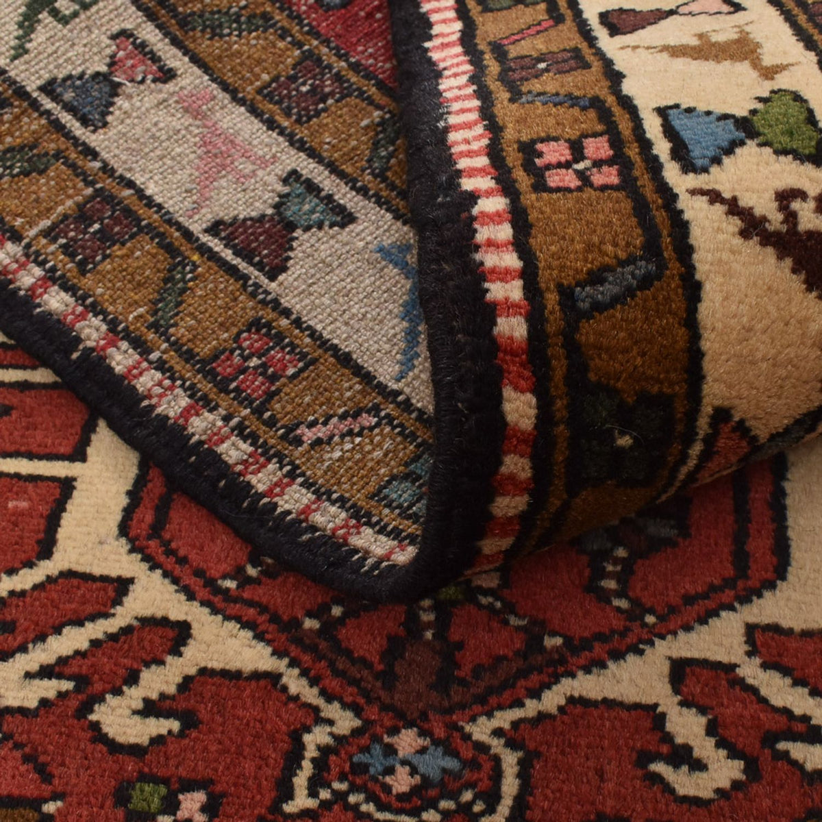 Tapis de couloir Tapis persan - Nomadic - 310 x 77 cm - rouge