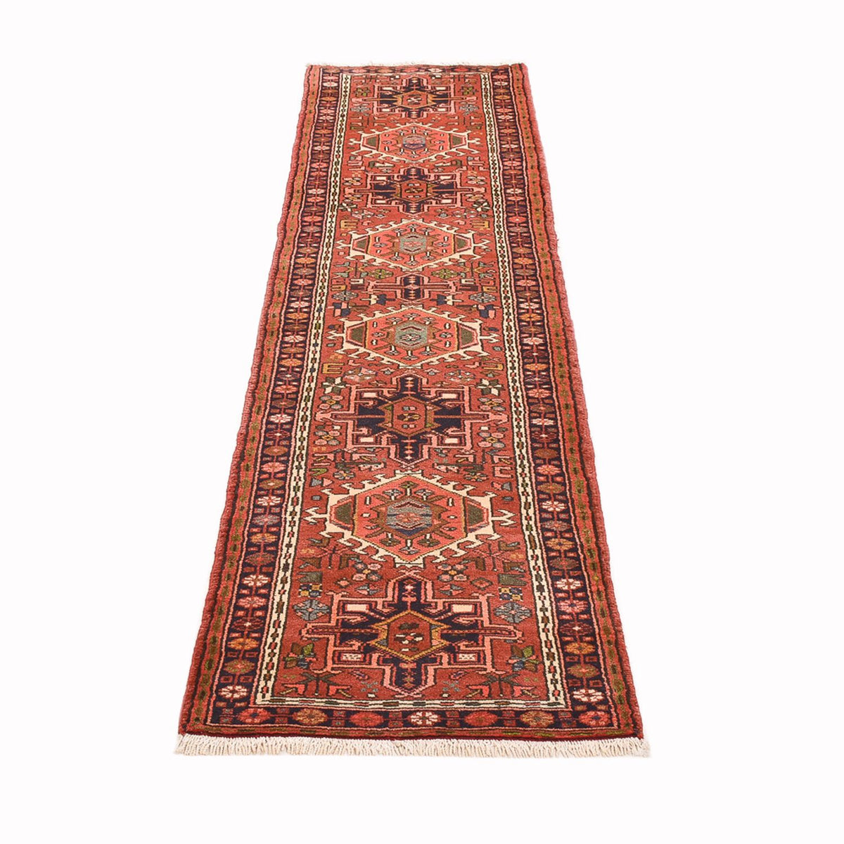 Tapis de couloir Tapis persan - Nomadic - 277 x 70 cm - rouge clair