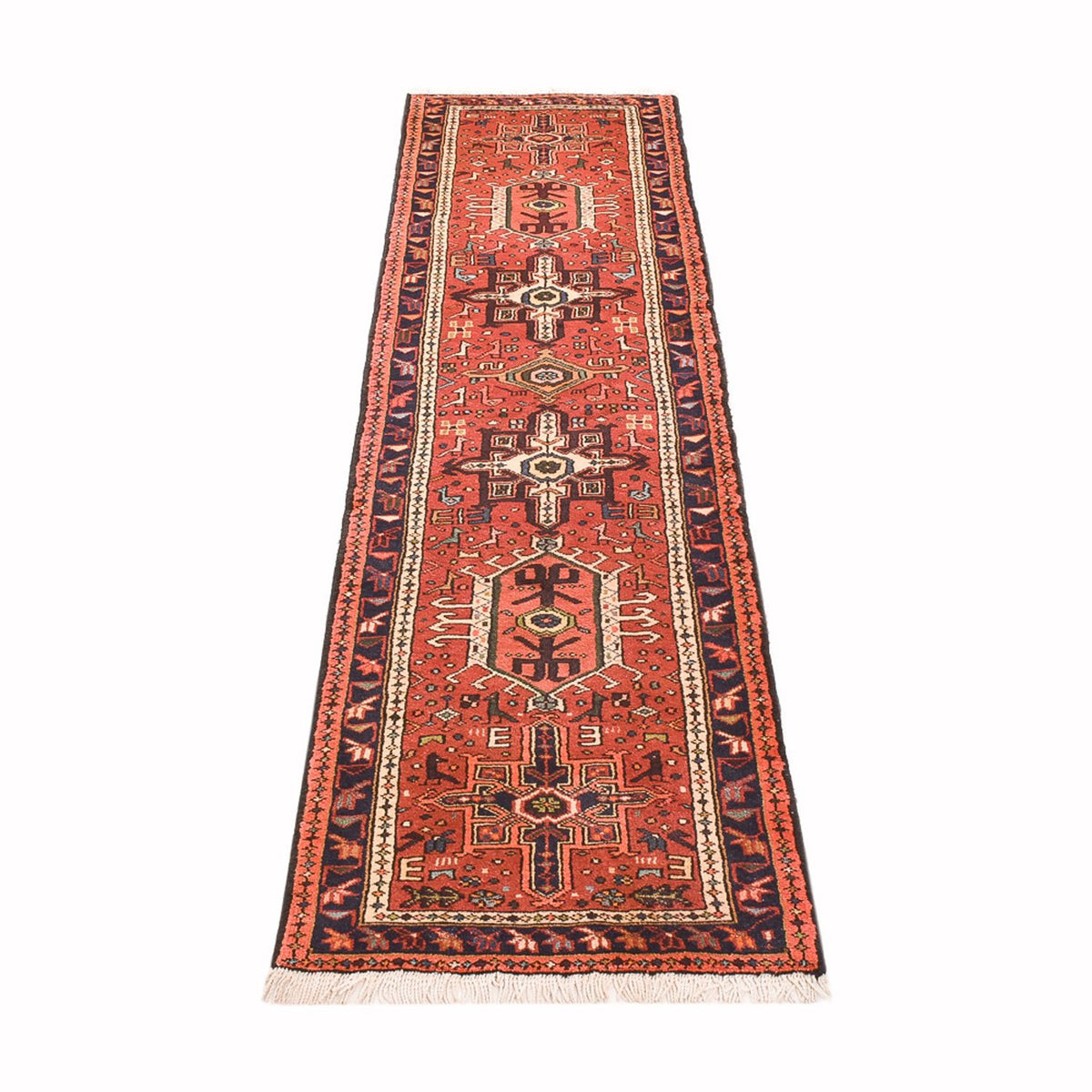 Tapis de couloir Tapis persan - Nomadic - 290 x 67 cm - rouge clair