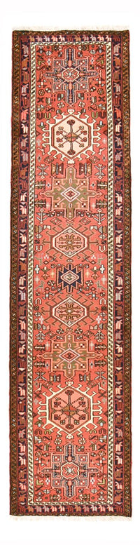 Tapis de couloir Tapis persan - Nomadic - 290 x 73 cm - rouge clair