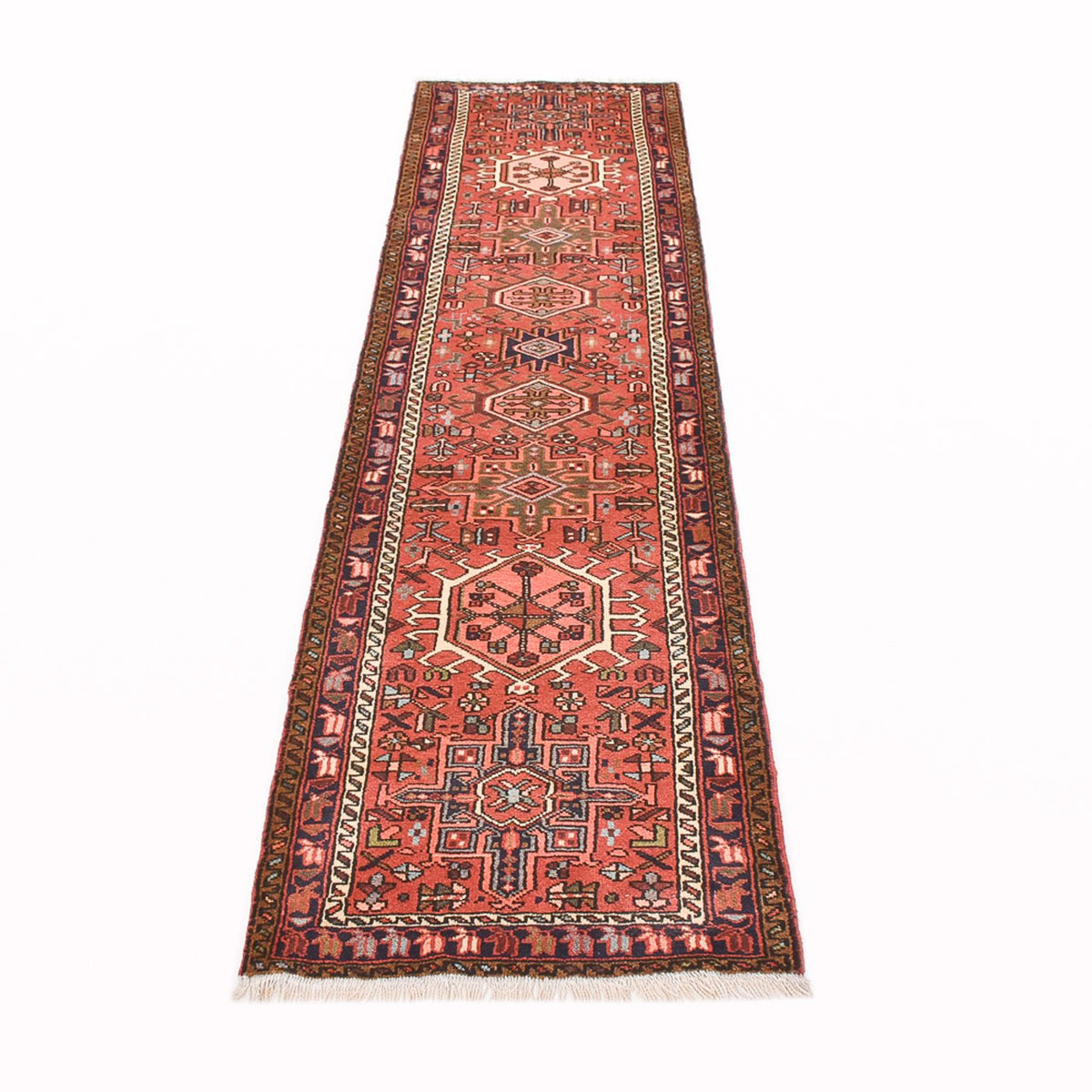 Tapis de couloir Tapis persan - Nomadic - 290 x 73 cm - rouge clair
