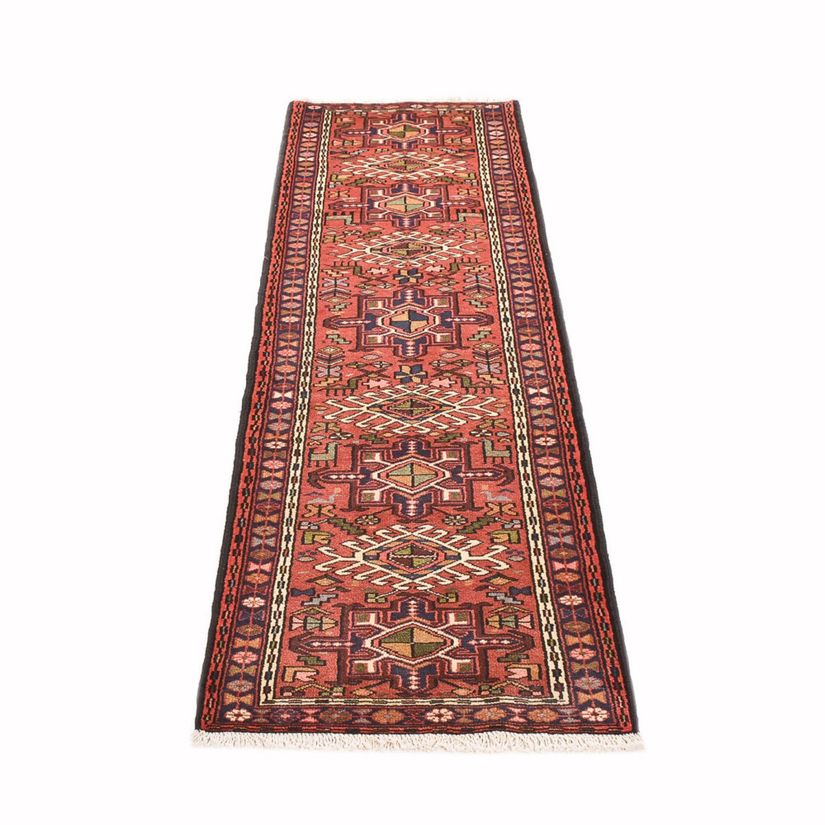 Tapis de couloir Tapis persan - Nomadic - 278 x 69 cm - rouge clair