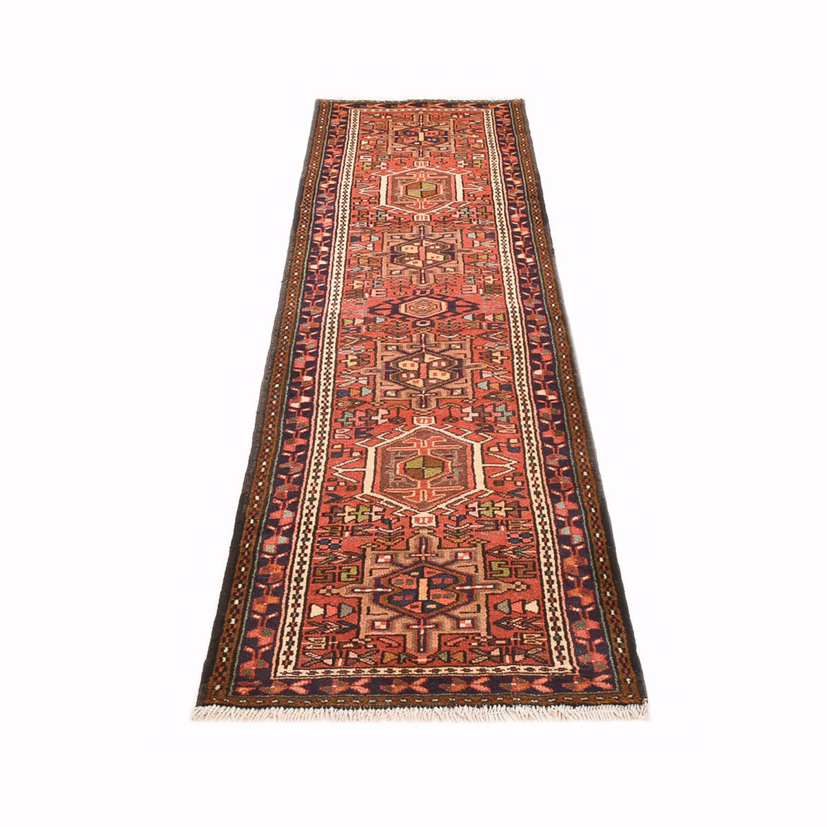 Tapis de couloir Tapis persan - Nomadic - 278 x 71 cm - rouge clair