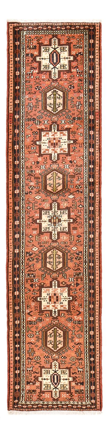 Tapis de couloir Tapis persan - Nomadic - 288 x 73 cm - rouge clair