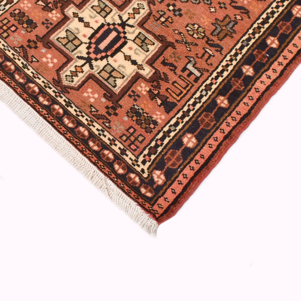 Tapis de couloir Tapis persan - Nomadic - 288 x 73 cm - rouge clair