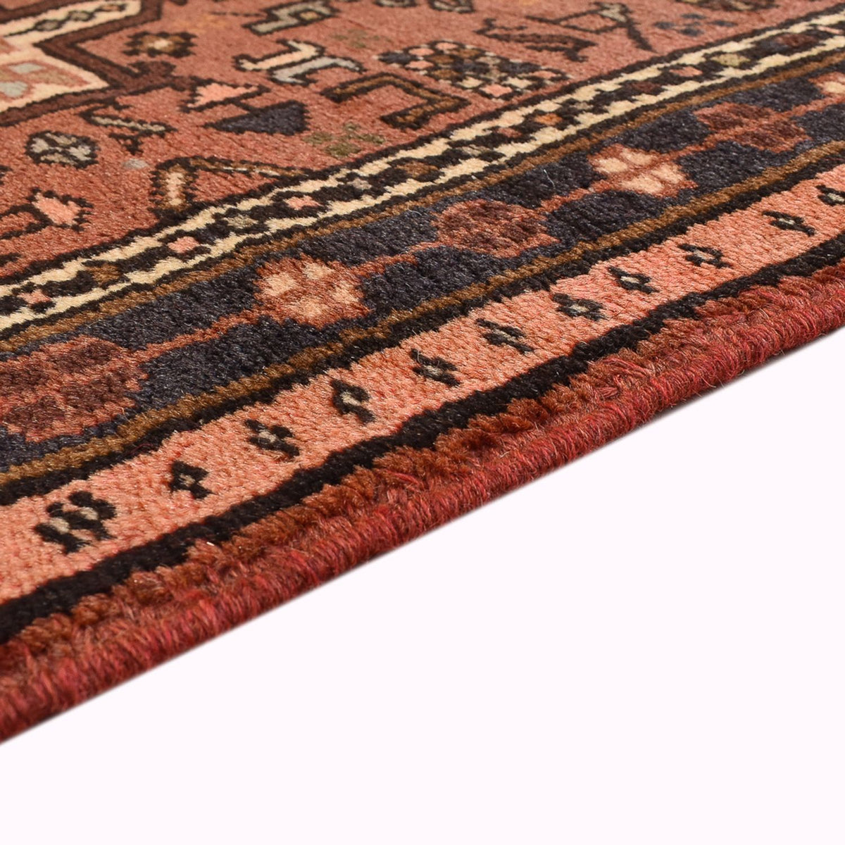 Tapis de couloir Tapis persan - Nomadic - 288 x 73 cm - rouge clair
