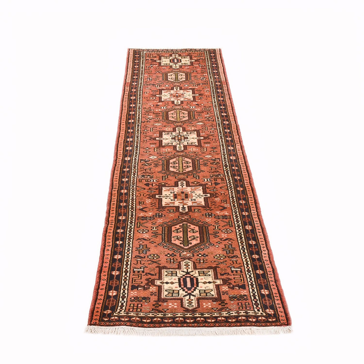 Tapis de couloir Tapis persan - Nomadic - 288 x 73 cm - rouge clair