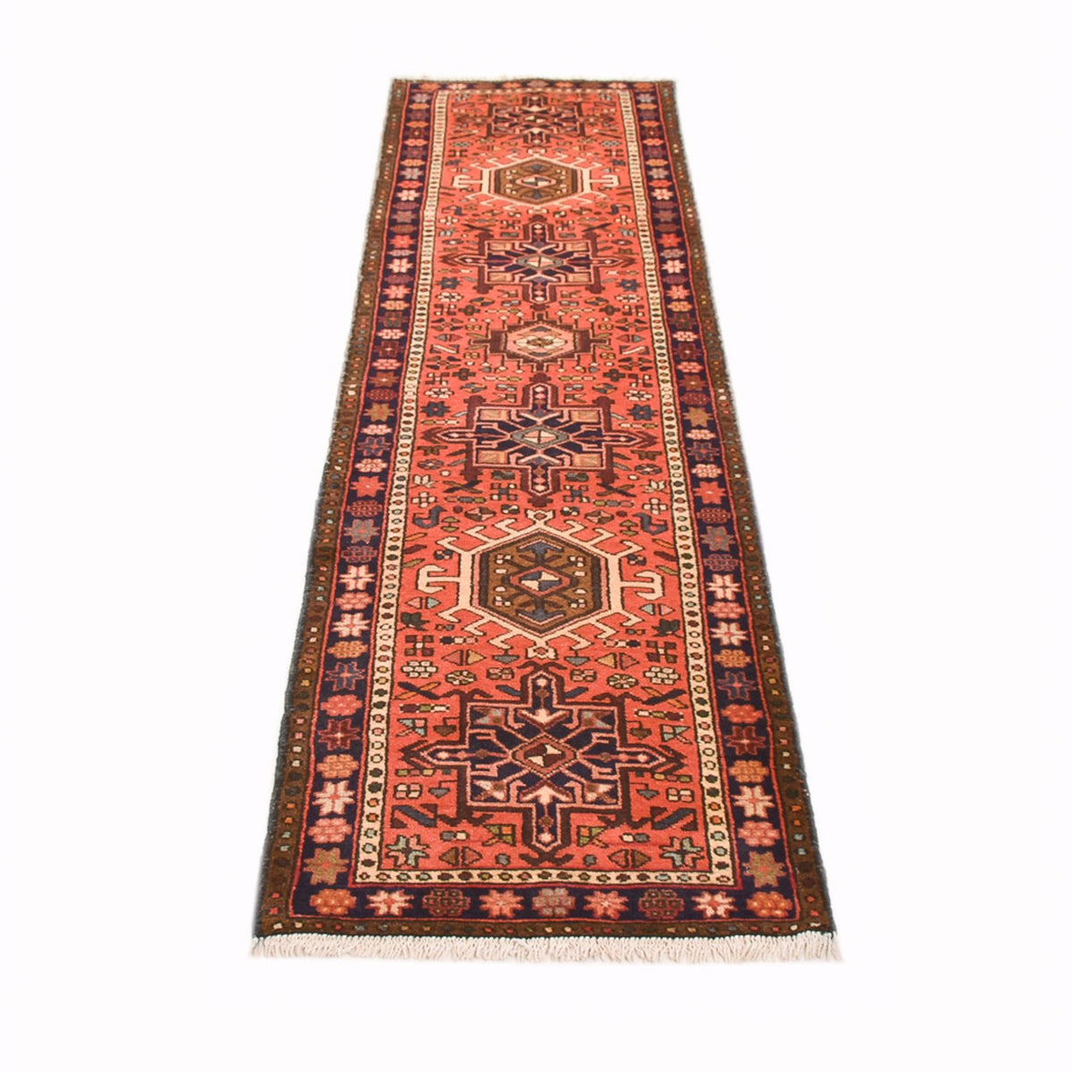 Tapis de couloir Tapis persan - Nomadic - 290 x 65 cm - rouge clair