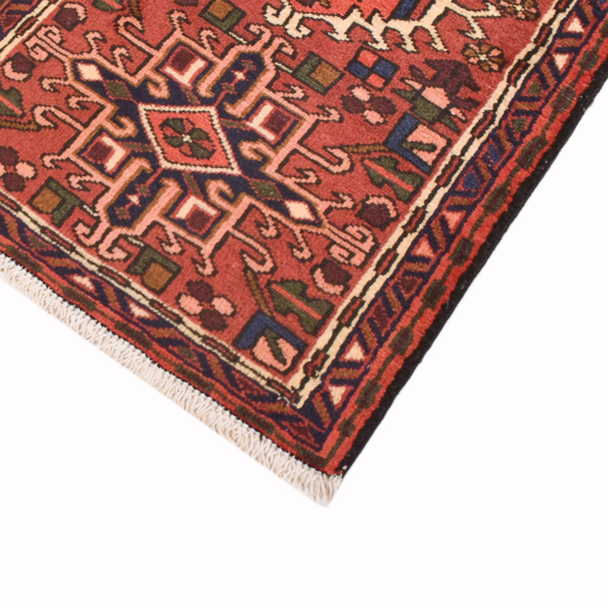 Tapis de couloir Tapis persan - Nomadic - 305 x 68 cm - rouge clair