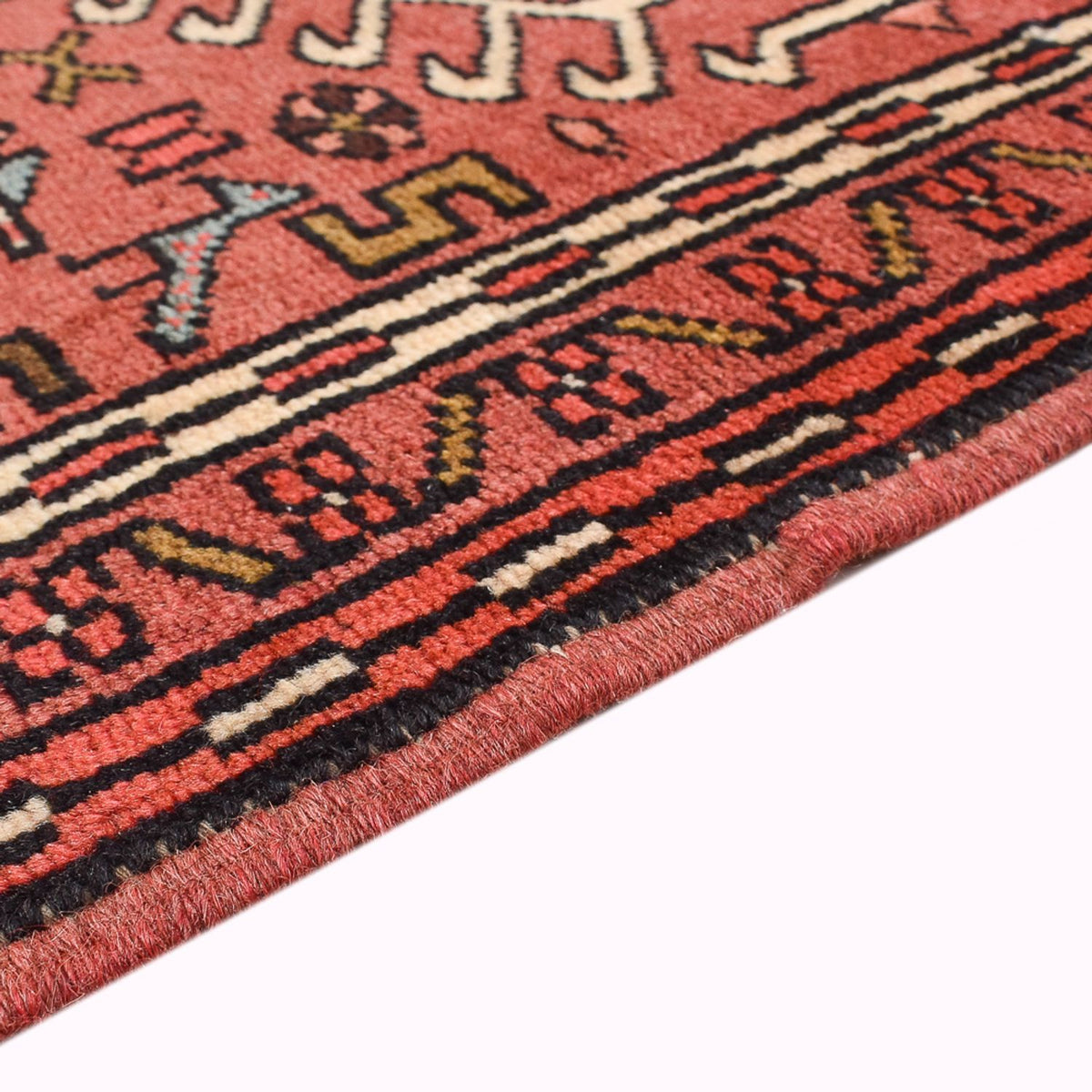 Tapis de couloir Tapis persan - Nomadic - 287 x 75 cm - rouge clair
