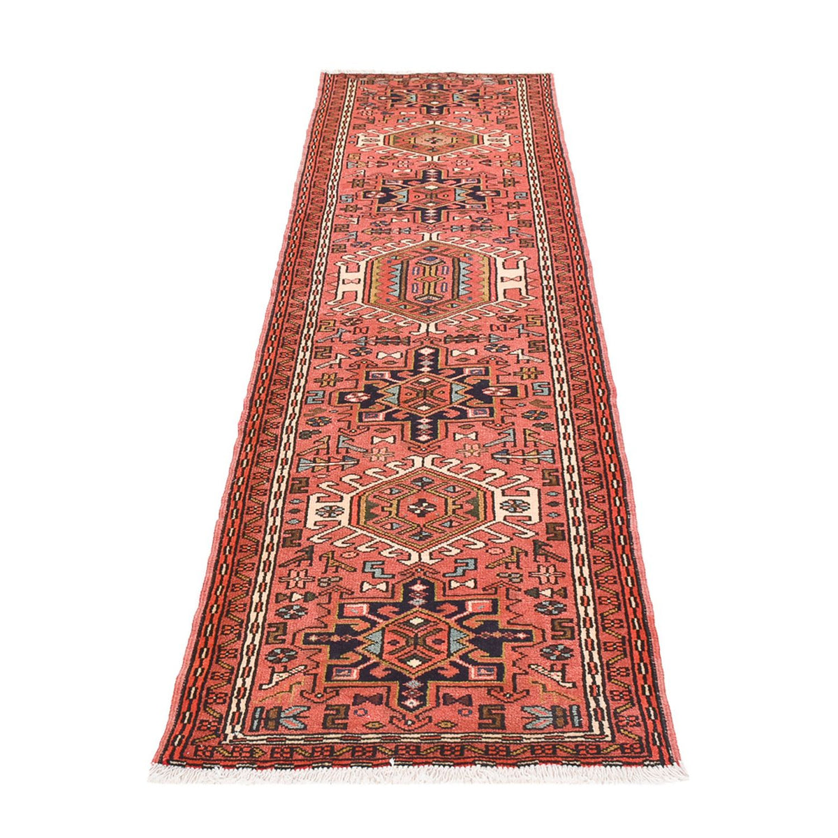 Tapis de couloir Tapis persan - Nomadic - 287 x 75 cm - rouge clair