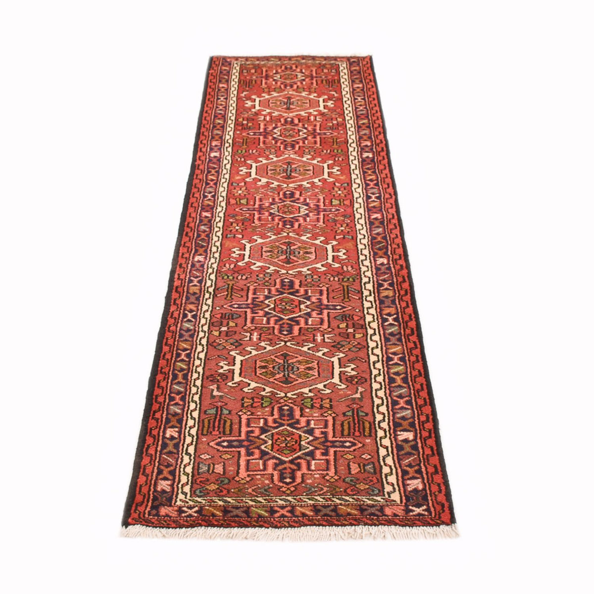 Tapis de couloir Tapis persan - Nomadic - 278 x 67 cm - rouge clair
