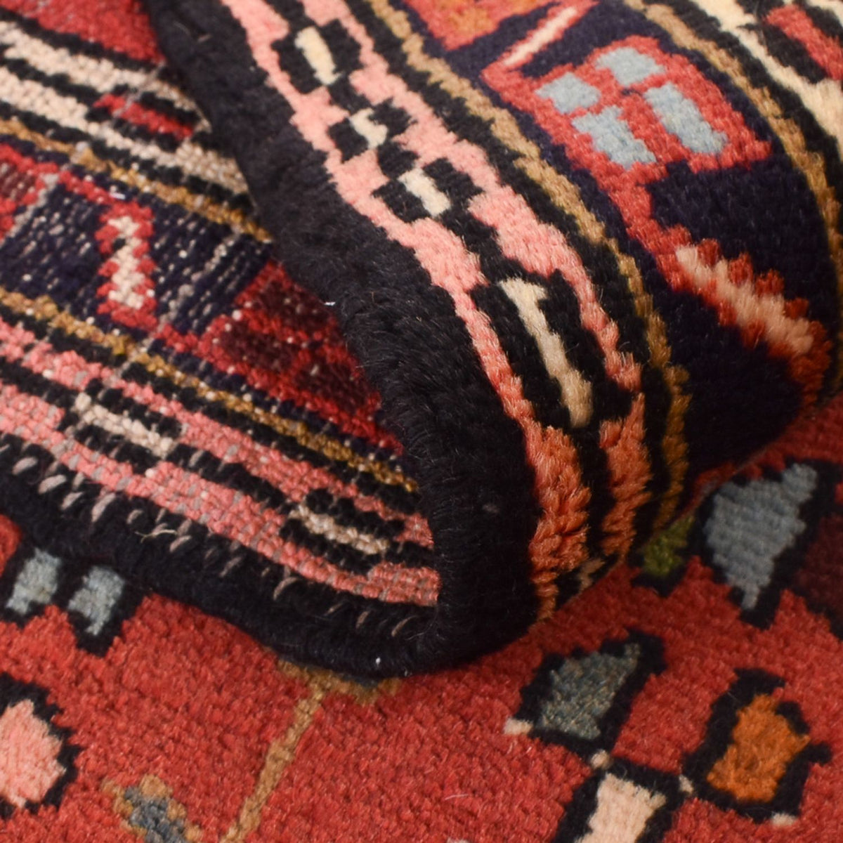 Tapis de couloir Tapis persan - Nomadic - 290 x 68 cm - rouge clair