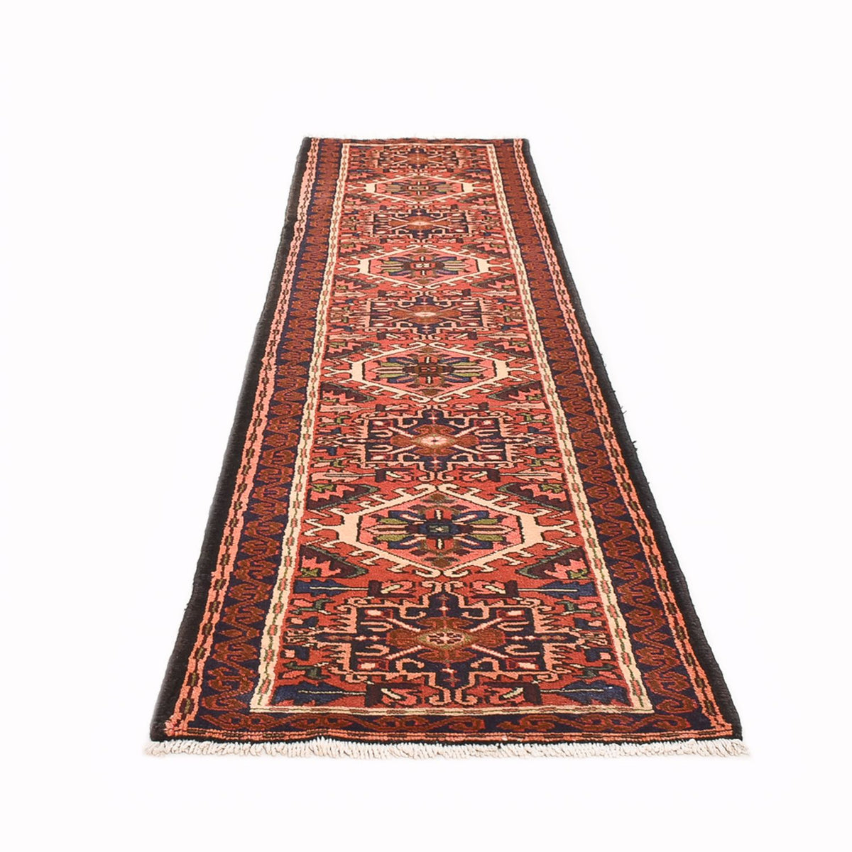Tapis de couloir Tapis persan - Nomadic - 294 x 68 cm - rouge clair