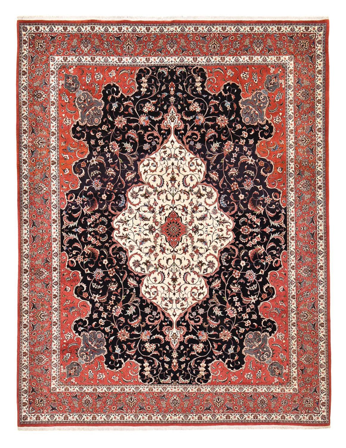 Tapis persan - Bidjar - 380 x 296 cm - bleu foncé