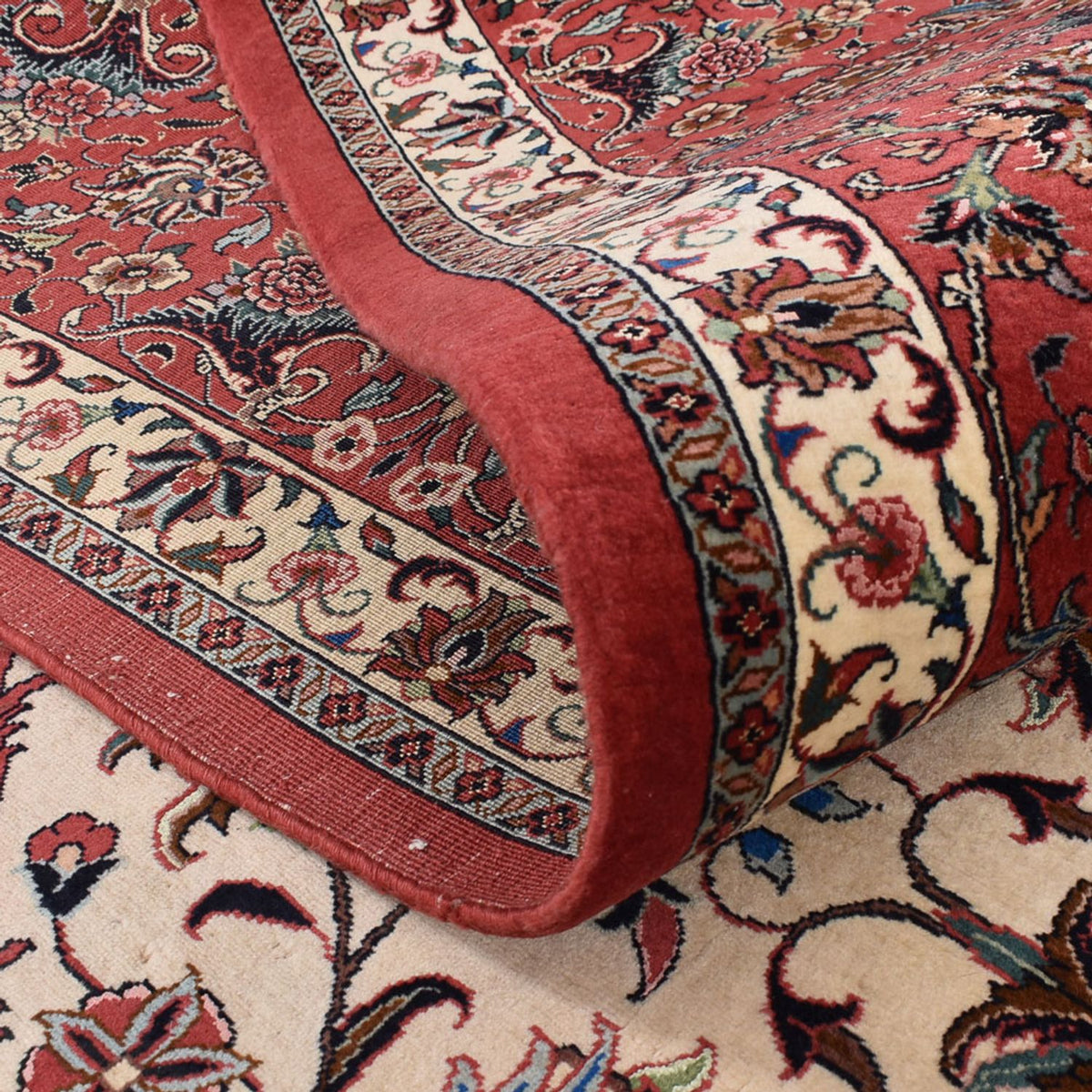 Tapis persan - Bidjar - 380 x 296 cm - bleu foncé