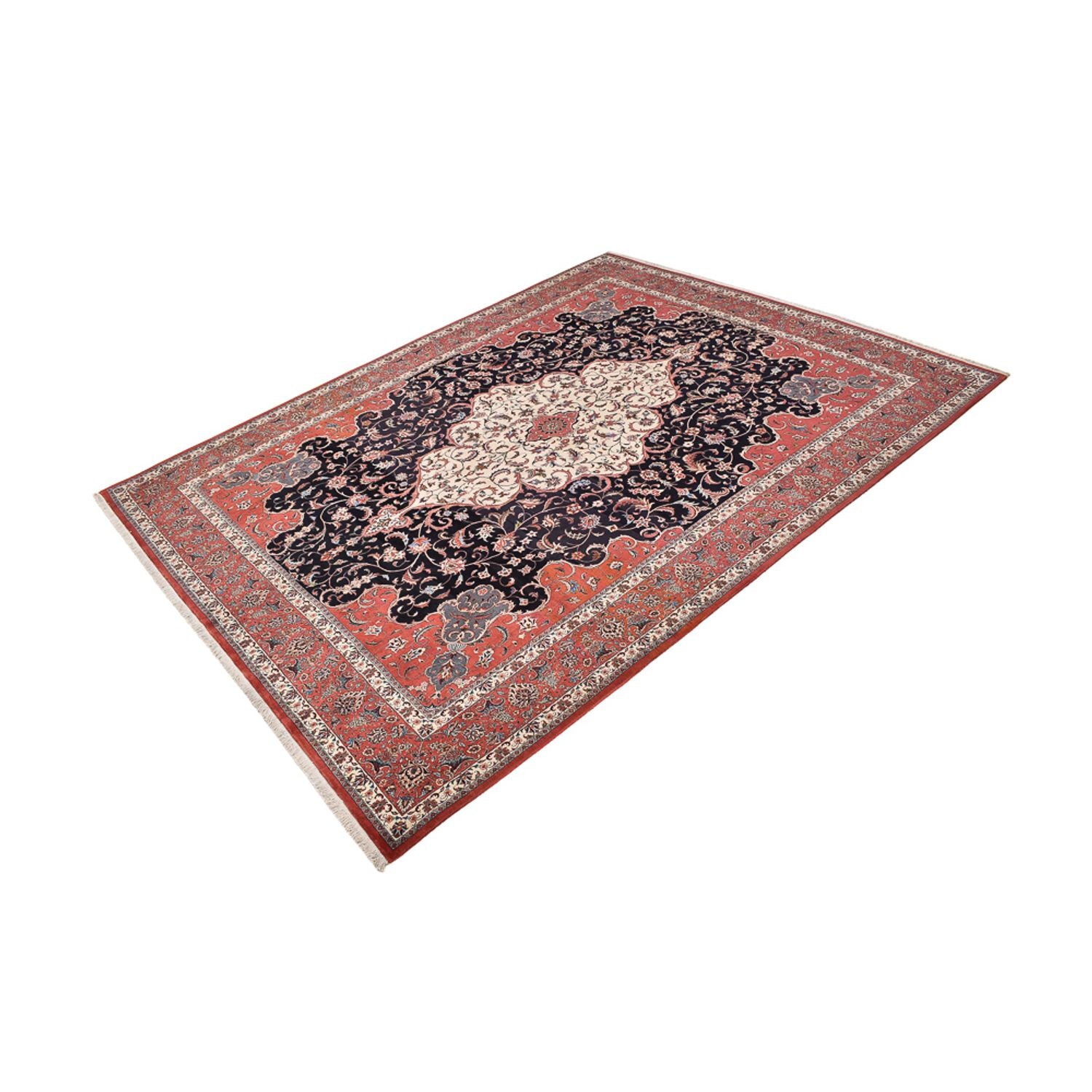 Tapis persan - Bidjar - 380 x 296 cm - bleu foncé
