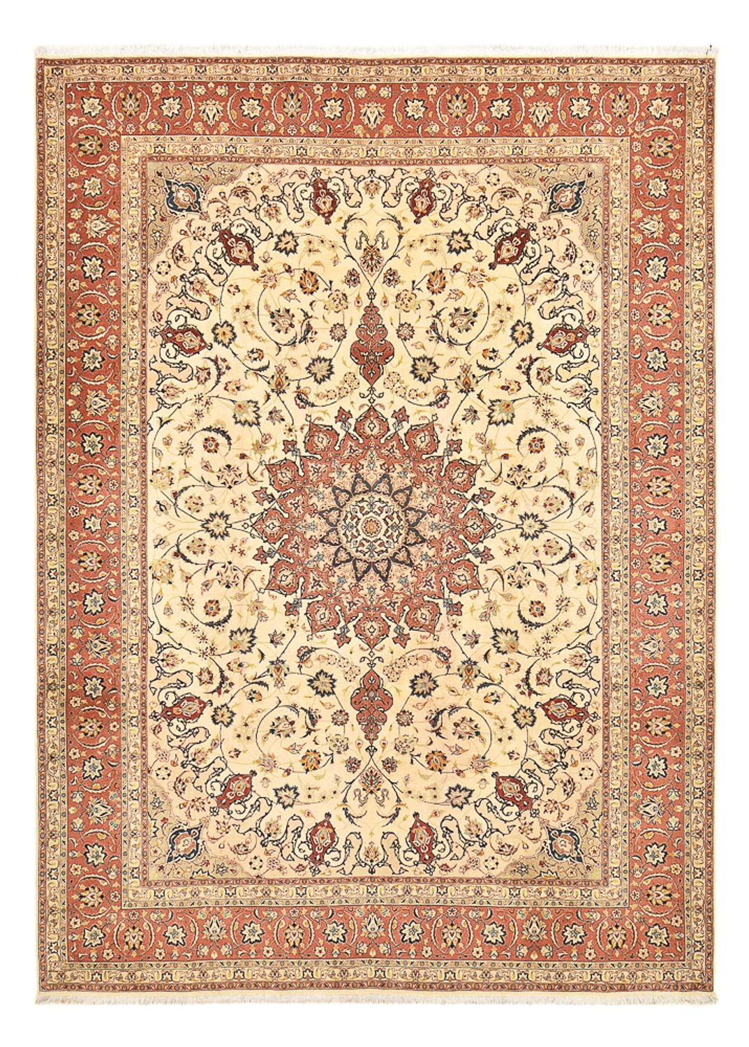 Tapis persan - Tabriz - Royal - 358 x 250 cm - beige clair