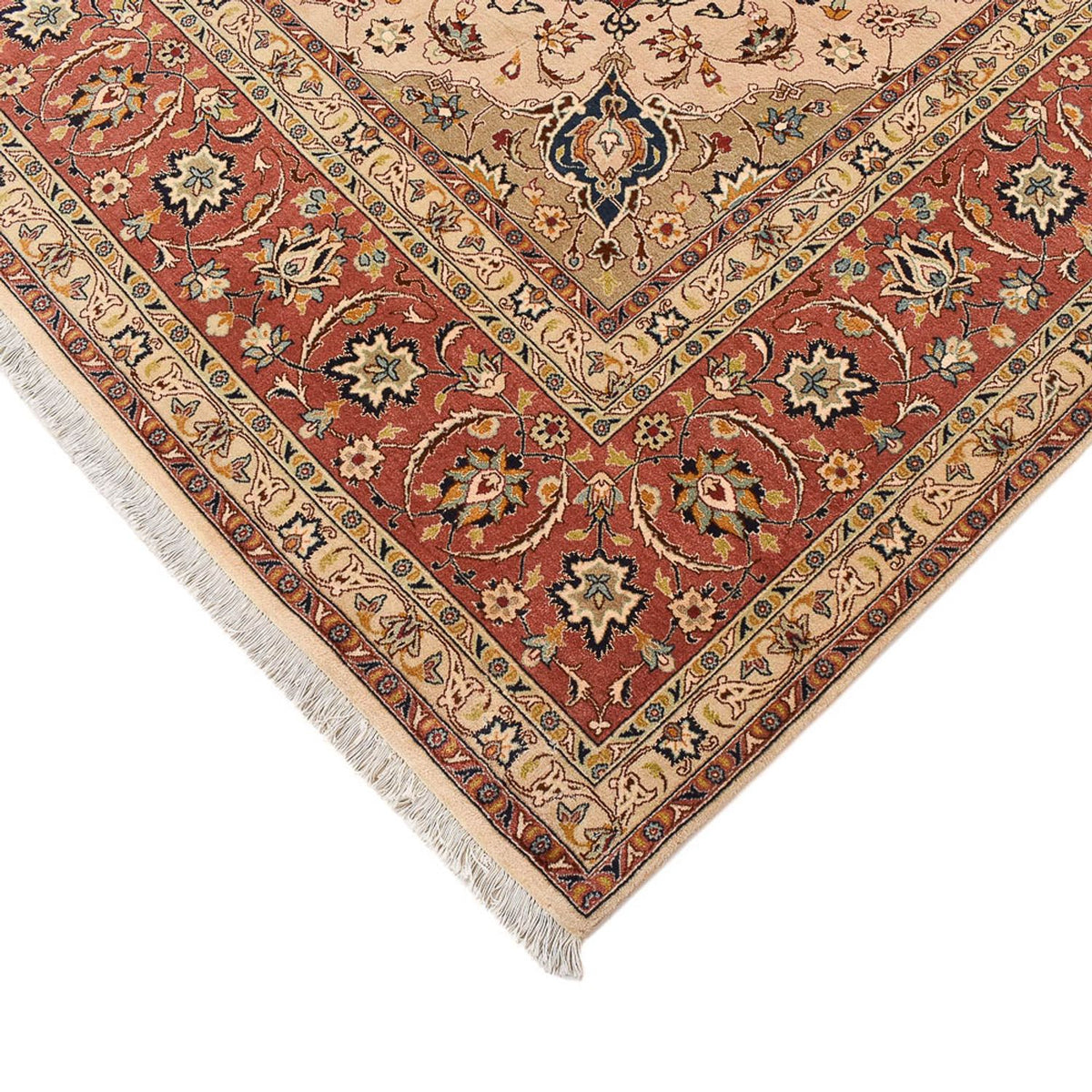 Tapis persan - Tabriz - Royal - 358 x 250 cm - beige clair