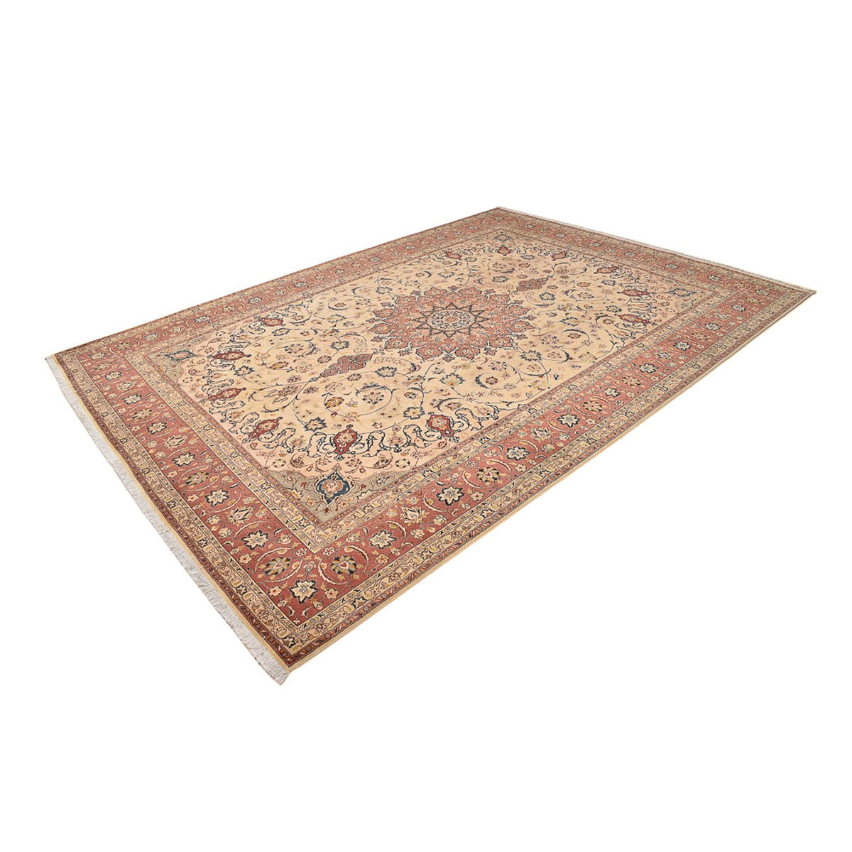 Tapis persan - Tabriz - Royal - 358 x 250 cm - beige clair