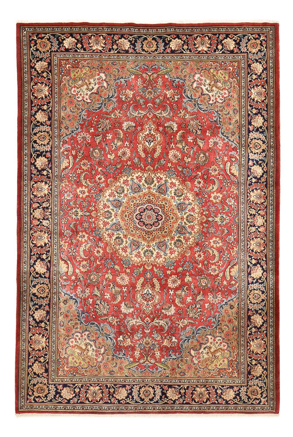 Tapis persan - Ghom - 308 x 200 cm - rouge