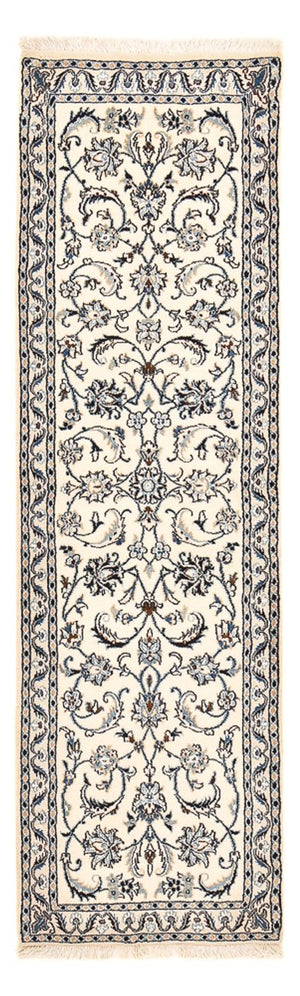 Tapis de couloir Tapis persan - Nain - Royal - 195 x 59 cm - crème