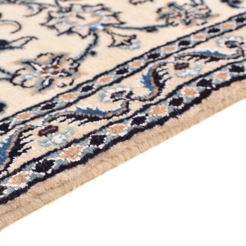 Tapis de couloir Tapis persan - Nain - Royal - 195 x 59 cm - crème