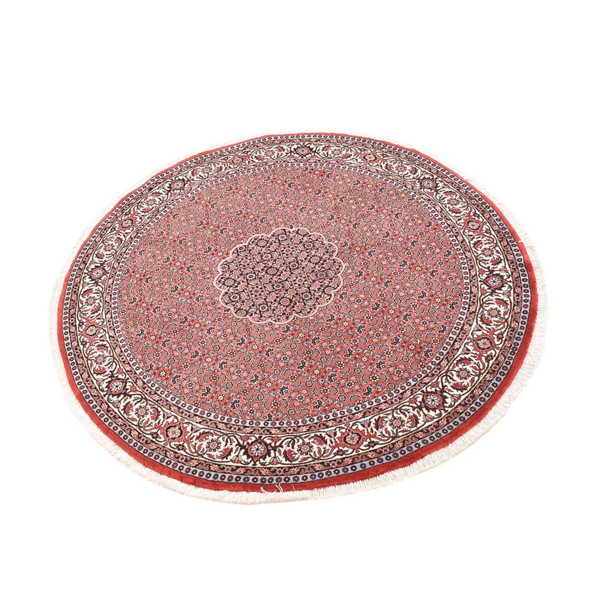 Tapis persan - Bidjar ronde  - 150 x 150 cm - rouille