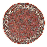Tapis persan - Bidjar ronde  - 155 x 155 cm - rouge clair