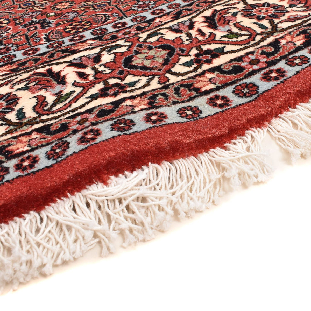 Tapis persan - Bidjar ronde  - 155 x 155 cm - rouge clair