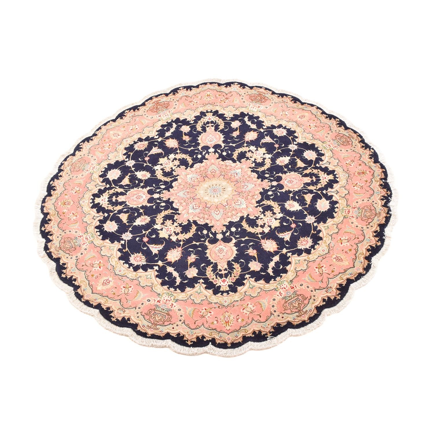 Tapis persan - Tabriz - Premium ronde  - 150 x 150 cm - multicolore