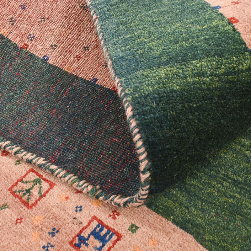 Tapis Gabbeh - Loribaft Persan - 150 x 108 cm - multicolore