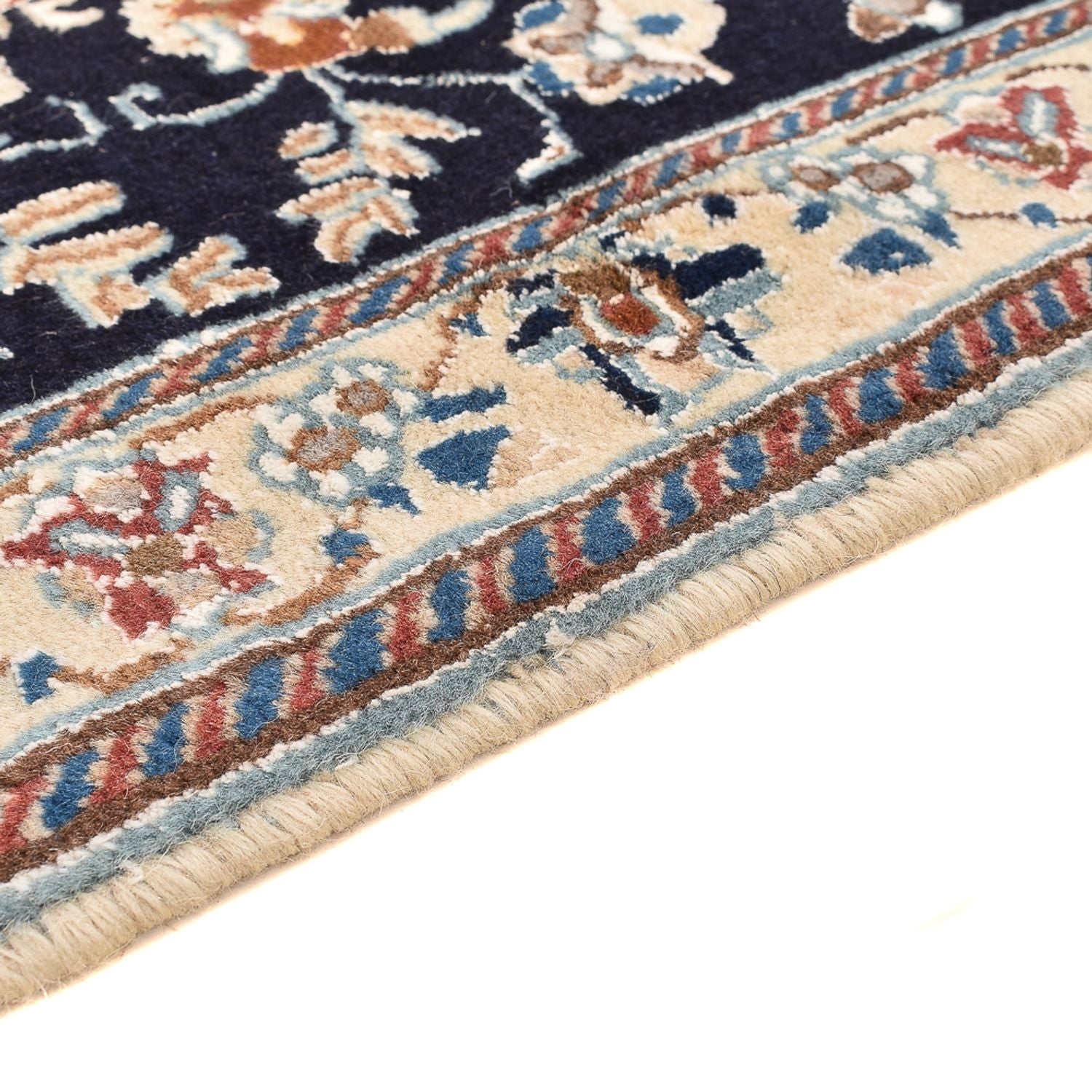 Tapis de couloir Tapis persan - Nain - Royal - 180 x 68 cm - bleu foncé