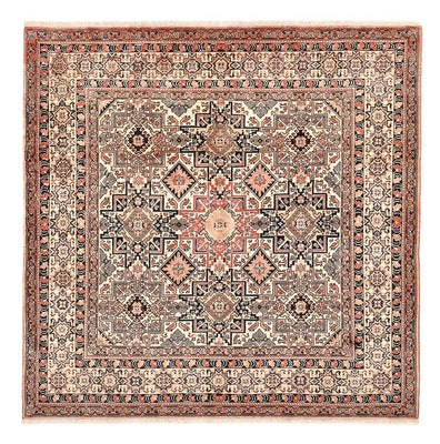 Tapis Gabbeh - Persan Kashkuli carré  - 195 x 195 cm - beige foncé